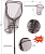 Подсачек Yamakeshi 2202 Rubber Coating Net, с прорезиненной сеткой 
